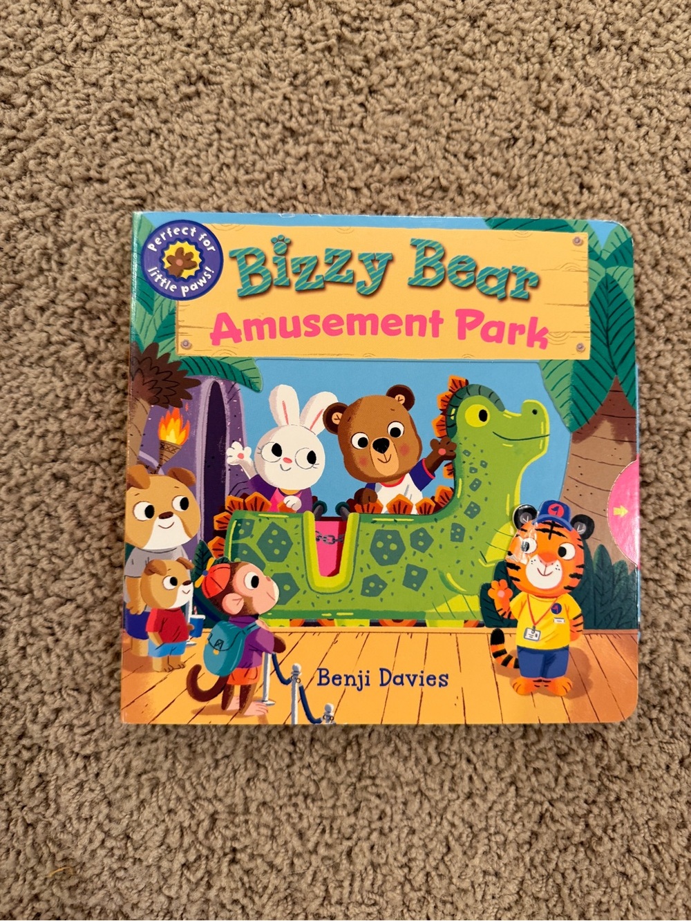 Bizzy Bear Amusement Park Board Book by Benji Davies